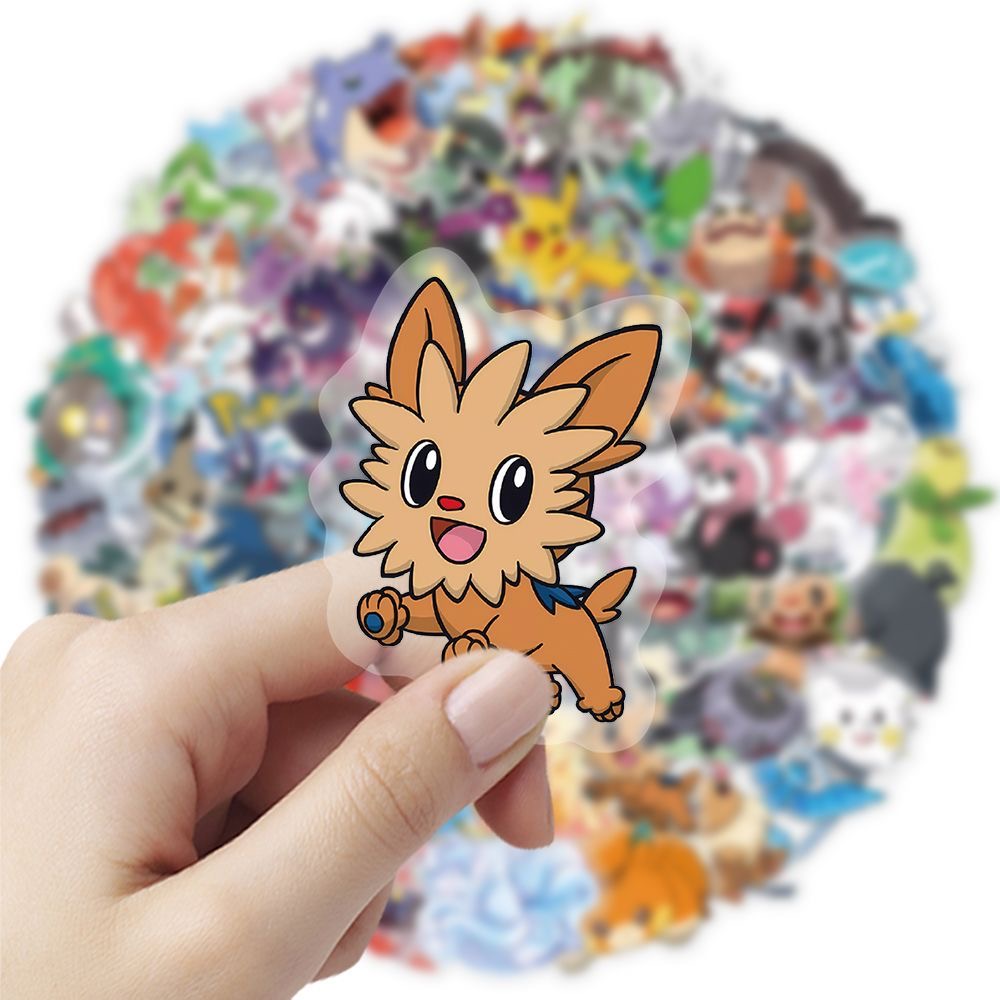 Tablet Cute Accessories - 100 Pegatinas Pokémon, Lindas Pegatinas Transparentes
