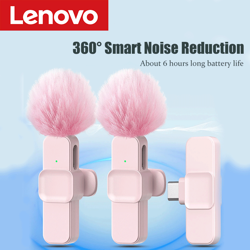 Android Tablet Gaming Accessories - Micrófono Lavalier Inalámbrico Rosa Lenovo para