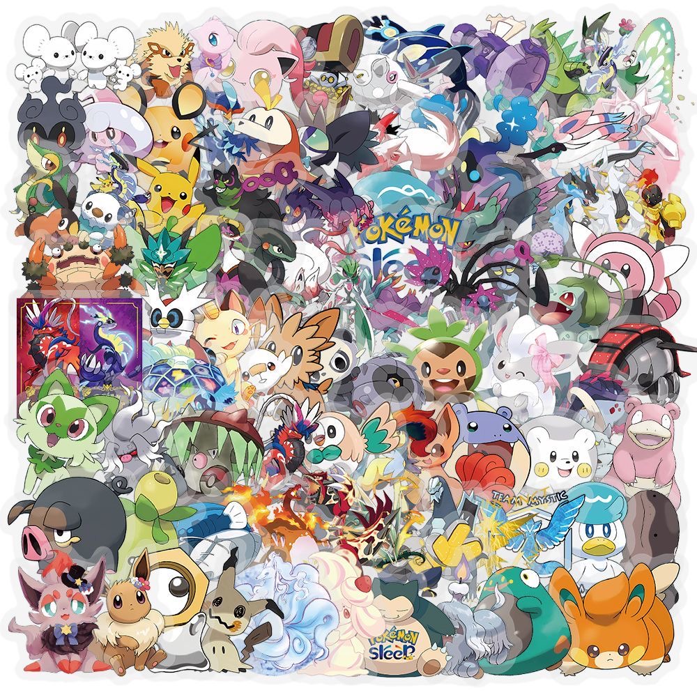 100 Pegatinas Pokémon, Lindas  - Tablet Cute Accessories reseña y precio