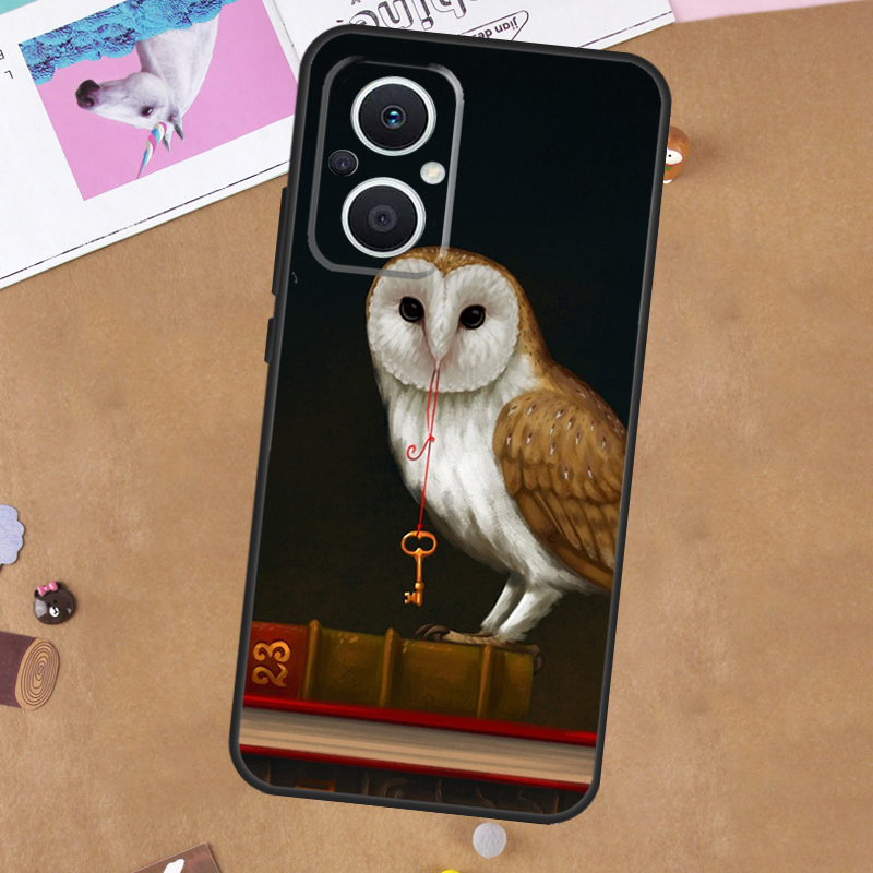 Funda con diseño de búho de di - Oppo Reno 12 reseña y precio