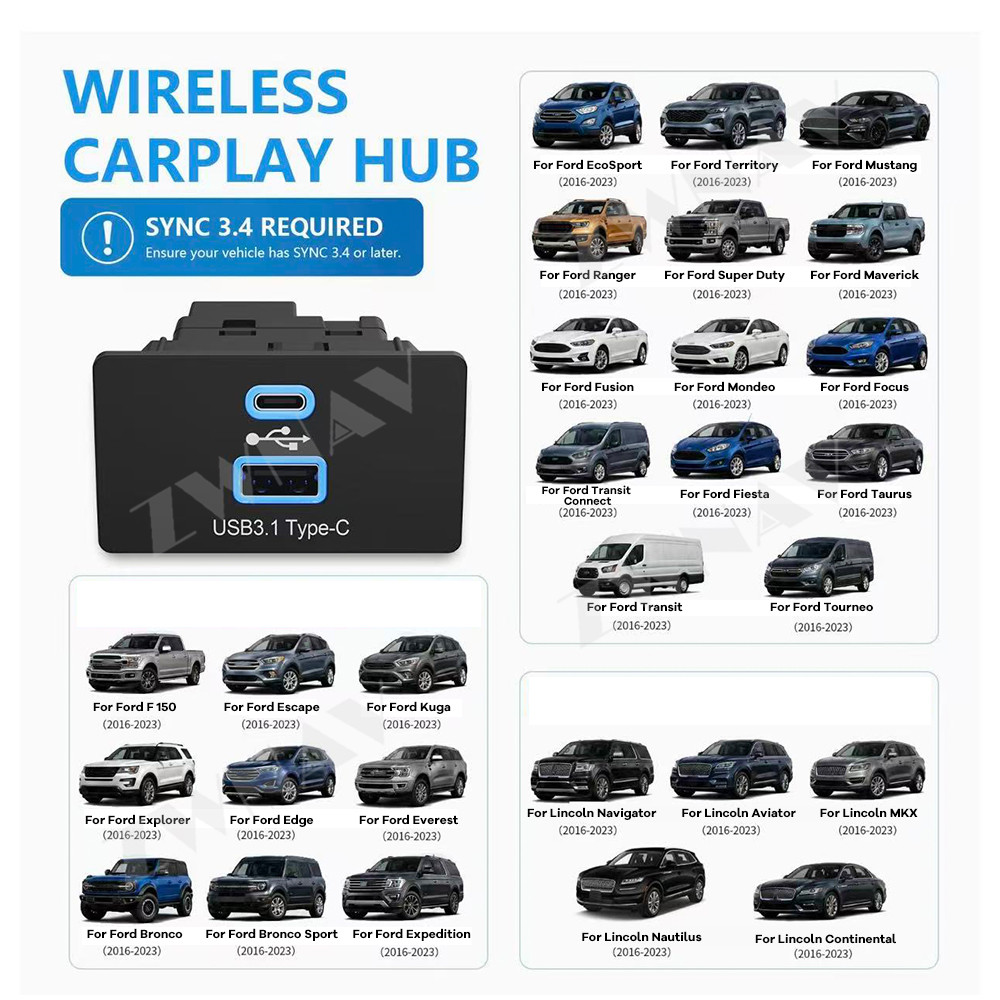 Adaptador Inalámbrico CarPlay  - Usb Hub Type C reseña y precio