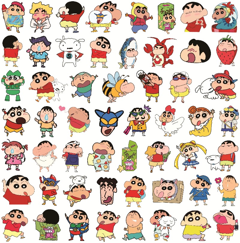 100 pegatinas de Crayon Shin C - Tablet Cute Accessories reseña y precio