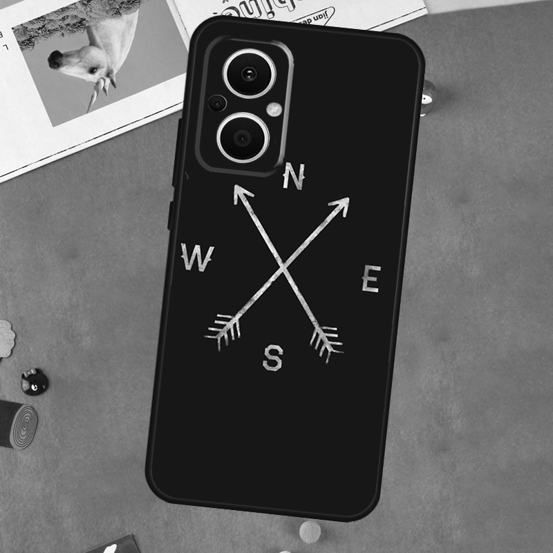 Funda con diseño de brújula pa - Oppo Reno 12 reseña y precio